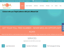 Tablet Screenshot of missedcallalert.in